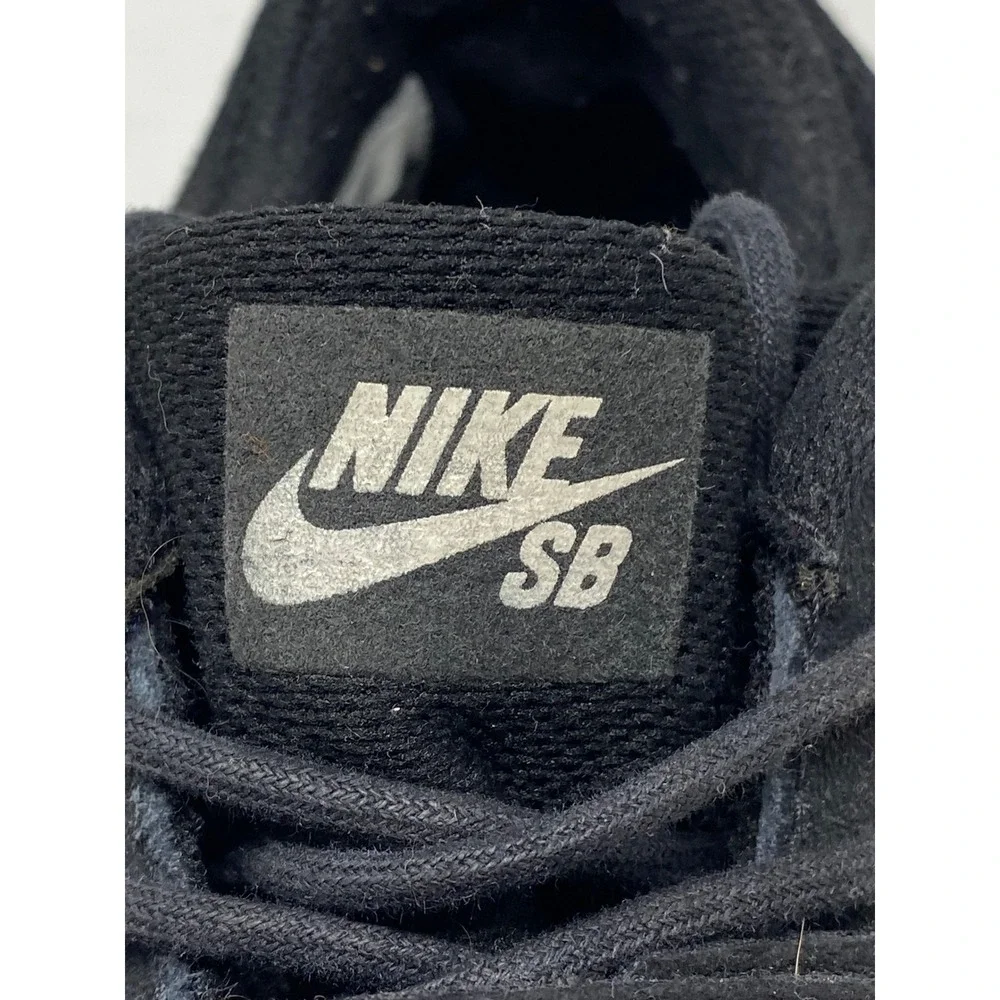 Nike SB Trainerendor Black White Suede Low Top Sneakers 806309-002 Mens 9